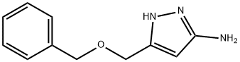 5-(benzyloxyMethyl)-1H-pyrazol-3-aMine Structure