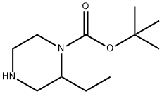1-N-(TERT-부톡시카르보닐)-2-에틸-피페라진 구조식 이미지