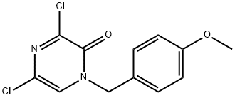 2(1H)-Pyrazinone, 3,5-dichloro-1-[(4-methoxyphenyl)methyl]- Structure