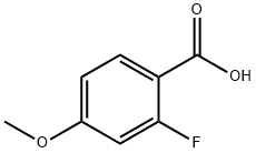 2-Fluoro-4-methoxybenzoic acid 구조식 이미지