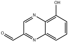 2-Quinoxalinecarboxaldehyde,  5-hydroxy- Structure