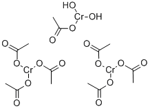 Хром (III) ацетат гидроксид структурированное изображение