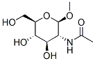 METHYL 2-ACETAMIDO-2-DEOXY-BETA-D-GLUCOPYRANOSIDE 구조식 이미지