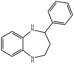 2-페닐-2,3,4,5-테트라히드로-1H-1,5-벤조디아제핀 구조식 이미지