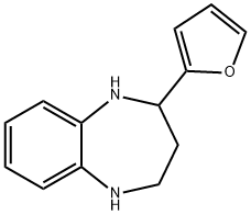 2-(2-FURYL)-2,3,4,5-TETRAHYDRO-1H-1,5-BENZODIAZEPINE 구조식 이미지