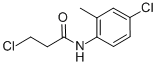 3-chloro-N-(4-chloro-2-methyl-phenyl)propanamide Structure