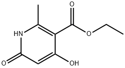 1,6-Dihydro-4-hydroxy-2-methyl-6-(oxo)nicotinic acid ethyl ester 구조식 이미지