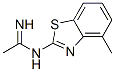 Ethanimidamide, N-(4-methyl-2-benzothiazolyl)- (9CI) Structure