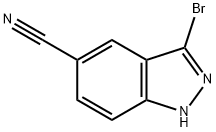 3-BROMO-5-CYANO (1H)INDAZOLE Structure