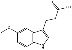 3-(5-Methoxy-1H-indol-3-yl)-propionic acid 구조식 이미지