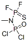 [Methyl(dichlorophosphinyl)amino]difluorophosphine sulfide 구조식 이미지