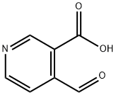 3-Pyridinecarboxylic acid, 4-formyl- (9CI) Structure