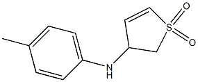 N-(1,1-DIOXIDO-2,3-DIHYDROTHIEN-3-YL)-N-(4-METHYLPHENYL)AMINE 구조식 이미지