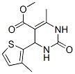 5-Pyrimidinecarboxylicacid,1,2,3,4-tetrahydro-6-methyl-4-(3-methyl-2-thienyl)-2-oxo-,methylester(9CI) 구조식 이미지