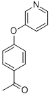 1-[4-(pyridin-3-yloxy)phenyl]ethan-1-one 구조식 이미지