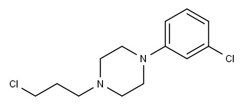 1-(3-Chlorophenyl)-4-(3-chloropropyl)piperazine Structure