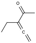 3,4-Pentadien-2-one, 3-ethyl- (9CI) 구조식 이미지