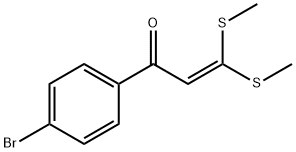 1-(4-BROMO-PHENYL)-3,3-BIS-METHYLSULFANYL-PROPENONE Structure