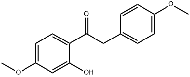 1-(2-Hydroxy-4-methoxyphenyl)-2-(4-methoxyphenyl)ethanone 구조식 이미지