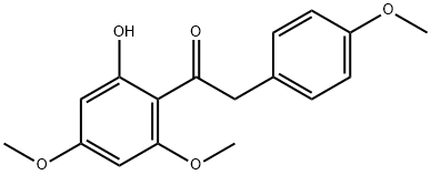 1-(2-Hydroxy-4,6-dimethoxyphenyl)-2-(4-methoxyphenyl)ethanone Structure