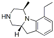 Pyrazino[1,2-a]indole, 6-ethyl-1,2,3,4,10,10a-hexahydro-4-methyl-, (4R,10aR)- (9CI) 구조식 이미지