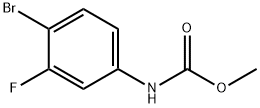 Methyl N-(4-bromo-3-fluorophenyl)carbamate 구조식 이미지