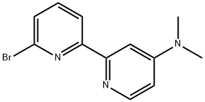 6-BROMO-4-N,N-DIMETHYLAMINO-2,2'-비피리딘 구조식 이미지