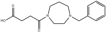 4-(4-BENZYL-1,4-DIAZEPAN-1-YL)-4-OXOBUTANOICACID
 구조식 이미지
