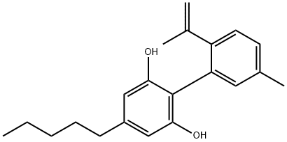 5'-Methyl-2'-(1-methylethenyl)-4-pentyl-1,1'-biphenyl-2,6-diol 구조식 이미지