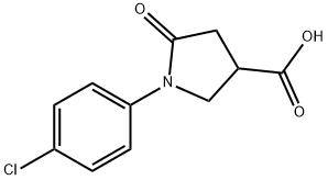 1-(4-CHLORO-PHENYL)-5-OXO-PYRROLIDINE-3-CARBOXYLIC ACID 구조식 이미지