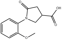 1-(2-METHOXY-PHENYL)-5-OXO-PYRROLIDINE-3-CARBOXYLIC ACID 구조식 이미지