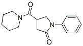 1-페닐-4-(피페리디노카르보닐)피롤리딘-2-온 구조식 이미지