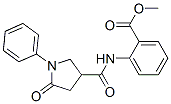 methyl 2-[(5-oxo-1-phenyl-pyrrolidine-3-carbonyl)amino]benzoate Structure