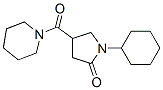 1-Cyclohexyl-4-(piperidinocarbonyl)pyrrolidin-2-one Structure
