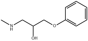 1-METHYLAMINO-3-PHENOXY-PROPAN-2-OL 구조식 이미지