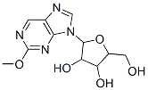 2-(hydroxymethyl)-5-(2-methoxypurin-9-yl)oxolane-3,4-diol 구조식 이미지