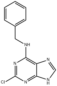 N-Benzyl-2-chloro-9H-purin-6-amine Structure