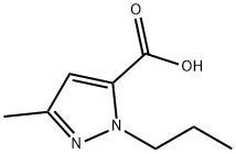 3-Methyl-1-propyl-1H-pyrazole-5-carboxylic acid 구조식 이미지