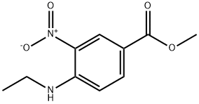 메틸4-(에틸아미노)-3-니트로벤조에이트 구조식 이미지