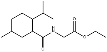 Ethyl N-[[5-methyl-2-(isopropyl)cyclohexyl]carbonyl]glycinate Structure