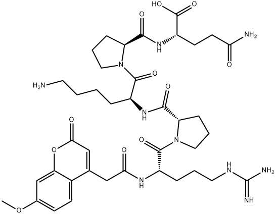 MCA-ARG-PRO-LYS-PRO-GLN-OH Structure