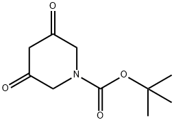 3,5-Dioxo-piperidine-1-carboxylicacidtert-butylester 구조식 이미지