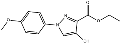 ETHYL 4-HYDROXY-1-(4-METHOXYPHENYL)-1H-PYRAZOLE-3-CARBOXYLATE Structure