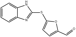 5-(1H-BENZOIMIDAZOL-2-YLSULFANYL)-FURAN-2-CARBALDEHYDE Structure