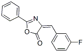4-[(3-fluorophenyl)methylene]-2-phenyloxazol-5(4H)-one 구조식 이미지