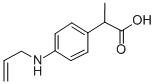 2-(4-((2-Propenyl)amino)phenyl)propionic acid Structure