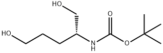 (R)-2-TERT-부틸록시카르보닐아미노-펜탄-1,5-디올 구조식 이미지