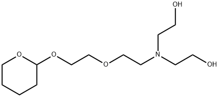 Ethanol, 2,2'-[[2-[2-[(tetrahydro-2H-pyran-2-yl)oxy]ethoxy]ethyl]imino]bis- Structure