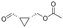 Cyclopropanecarboxaldehyde, 2-[(acetyloxy)methyl]-, (1S,2R)- (9CI) Structure