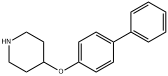 4-([1,1'-BIPHENYL]-4-YLOXY)피페리딘 구조식 이미지